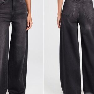 DL1961 High-Waisted Wide-Leg Jeans in Dark Haze 26 $229